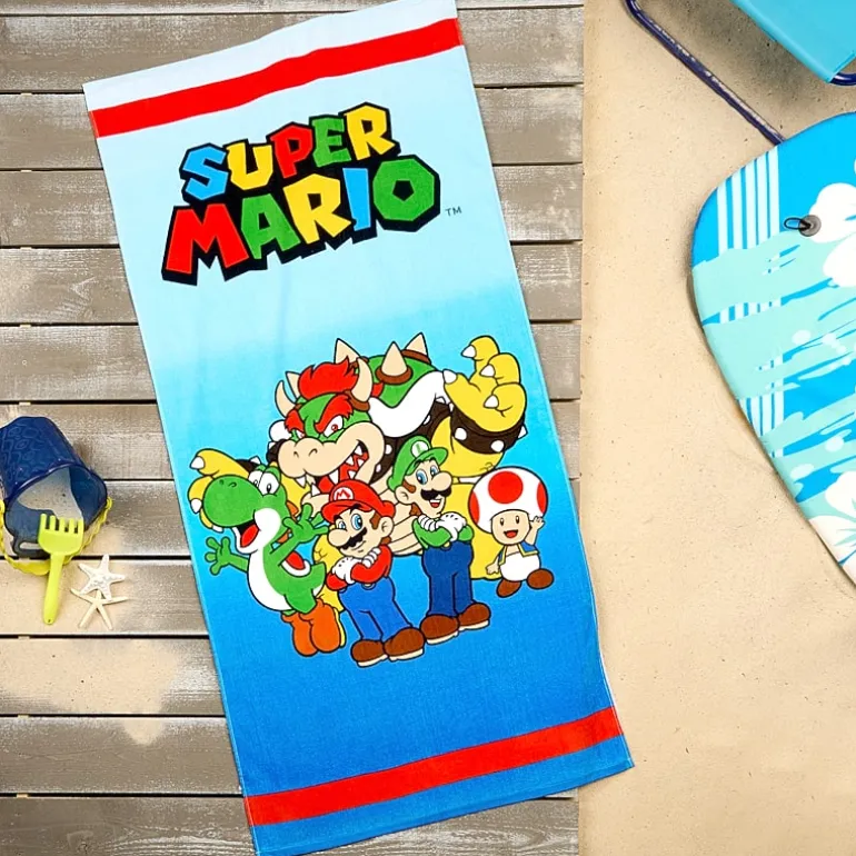 Super Mario Bowser Blues Beach Towel