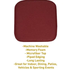 Sweet Home Collection™ Charlotte Jacquard Memory Foam No Slip Back 16