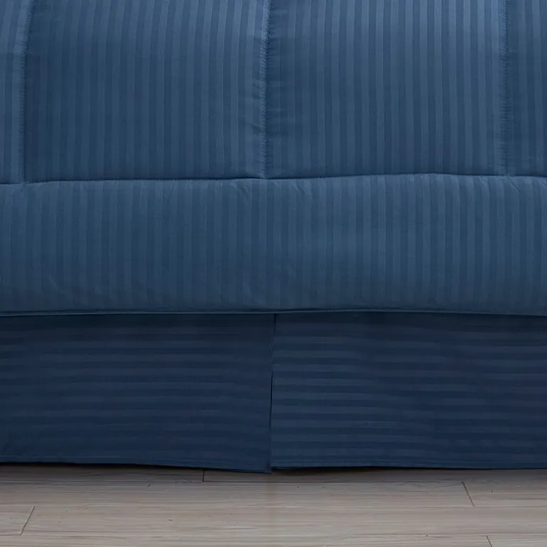 Sweet Home Collection™ Embossed Dobby Stripe Bed In A Bag All Season Complete Set