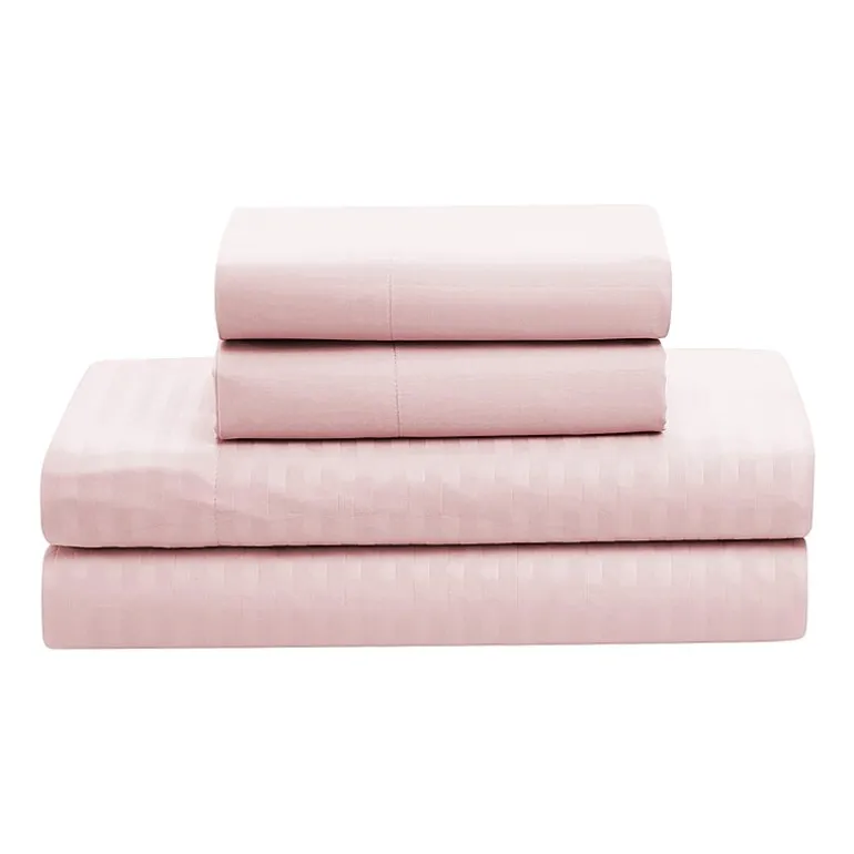 Sweet Home Collection™ Embossed Dobby Stripe Bed In A Bag All Season Complete Set