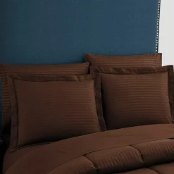 Sweet Home Collection™ Embossed Dobby Stripe Bed In A Bag All Season Complete Set