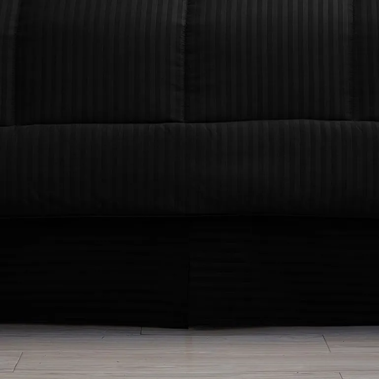 Sweet Home Collection™ Embossed Dobby Stripe Bed In A Bag All Season Complete Set