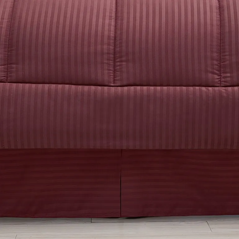 Sweet Home Collection™ Embossed Dobby Stripe Bed In A Bag All Season Complete Set