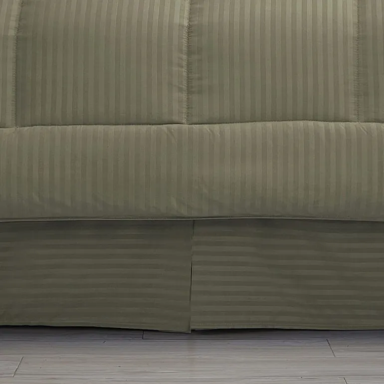 Sweet Home Collection™ Embossed Dobby Stripe Bed In A Bag All Season Complete Set
