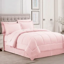 Sweet Home Collection™ Embossed Dobby Stripe Bed In A Bag All Season Complete Set