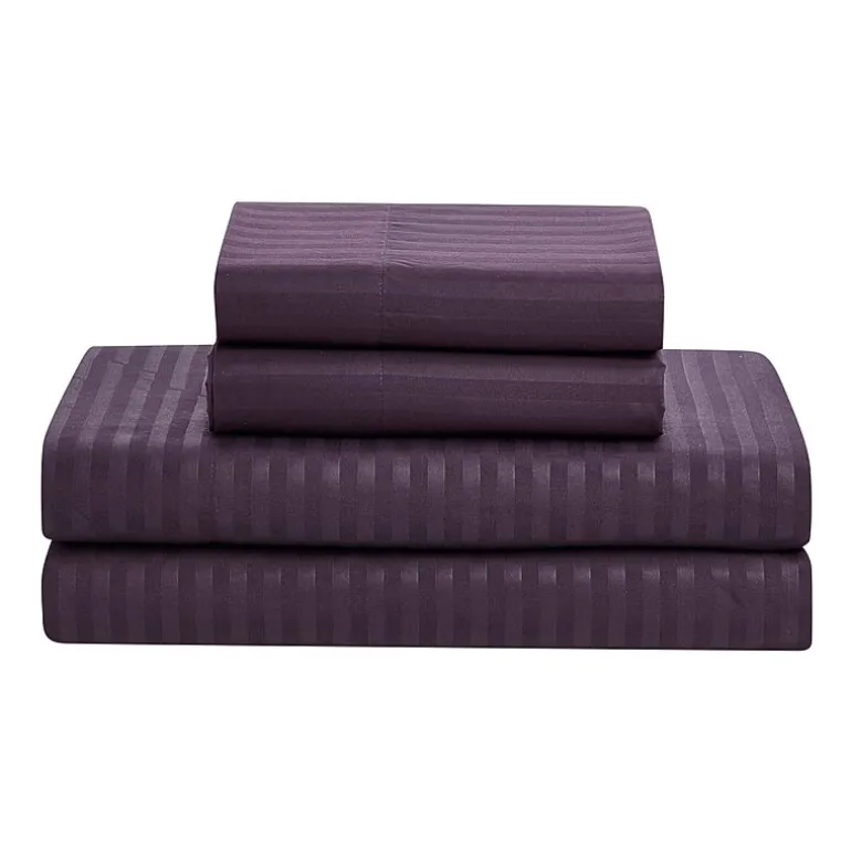 Sweet Home Collection™ Embossed Dobby Stripe Bed In A Bag All Season Complete Set