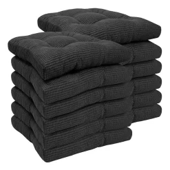 Sweet Home Collection™ Fluffy Memory Foam Tufted Chair Cushion Non Slip Rubber Back