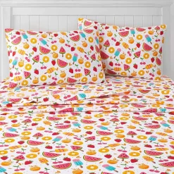 Sweet Home Collection™ Fruity Fun Microfiber Wrinkle Resistant Kids Sheet Set