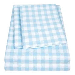 Sweet Home Collection™ Gingham Microfiber Wrinkle Resistant Kids Sheet Set