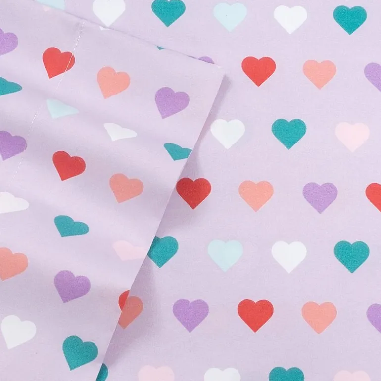 Sweet Home Collection™ Hearts Microfiber Wrinkle Resistant Kids Sheet Set