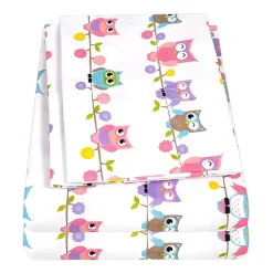 Sweet Home Collection™ Owls Microfiber Wrinkle Resistant Kids Sheet Set