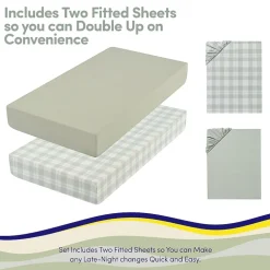 Sweet Home Collection Plaid 4-pc. Crib Bedding Set