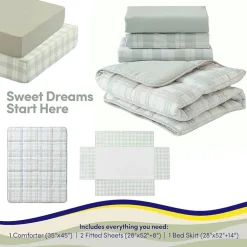 Sweet Home Collection Plaid 4-pc. Crib Bedding Set