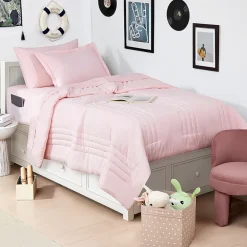 Sweet Home Collection Quilted Cozy Breathable Bedding Set Down Alternative Comforter Set