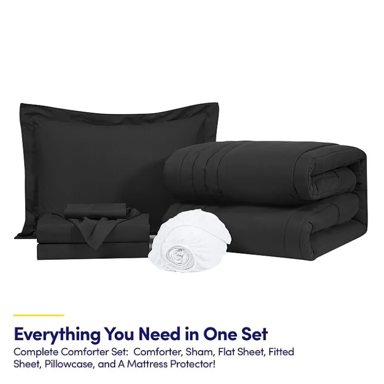 Sweet Home Collection Quilted Cozy Breathable Bedding Set Down Alternative Comforter Set