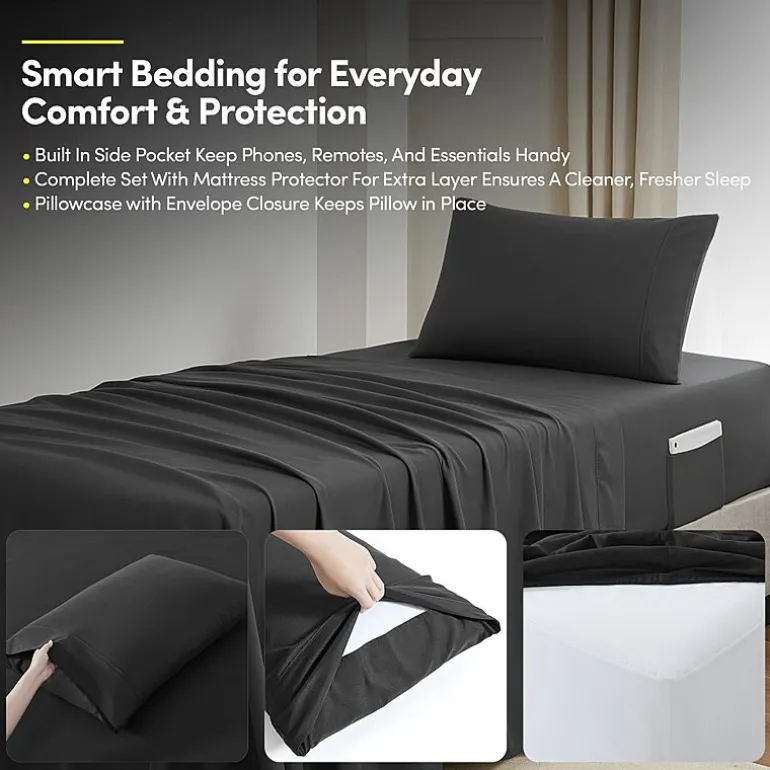 Sweet Home Collection Quilted Cozy Breathable Bedding Set Down Alternative Comforter Set