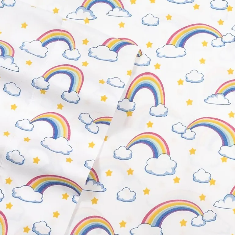 Sweet Home Collection™ Rainbows Microfiber Wrinkle Resistant Kids Sheet Set