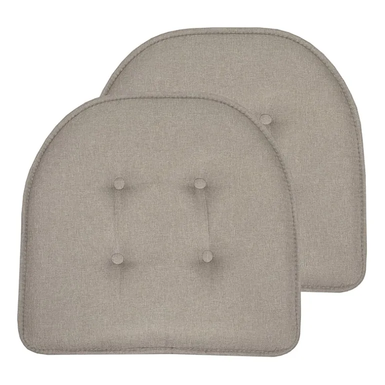 Sweet Home Collection™ Solid Color U Shaped Memory Foam 17" x 16" Chair Cushions