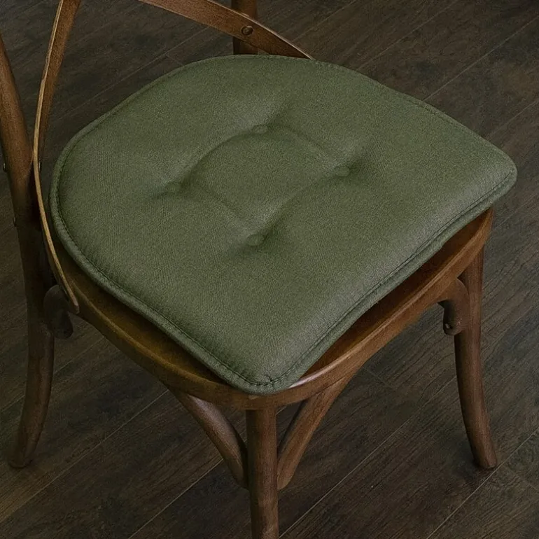 Sweet Home Collection™ Solid Color U Shaped Memory Foam 17" x 16" Chair Cushions