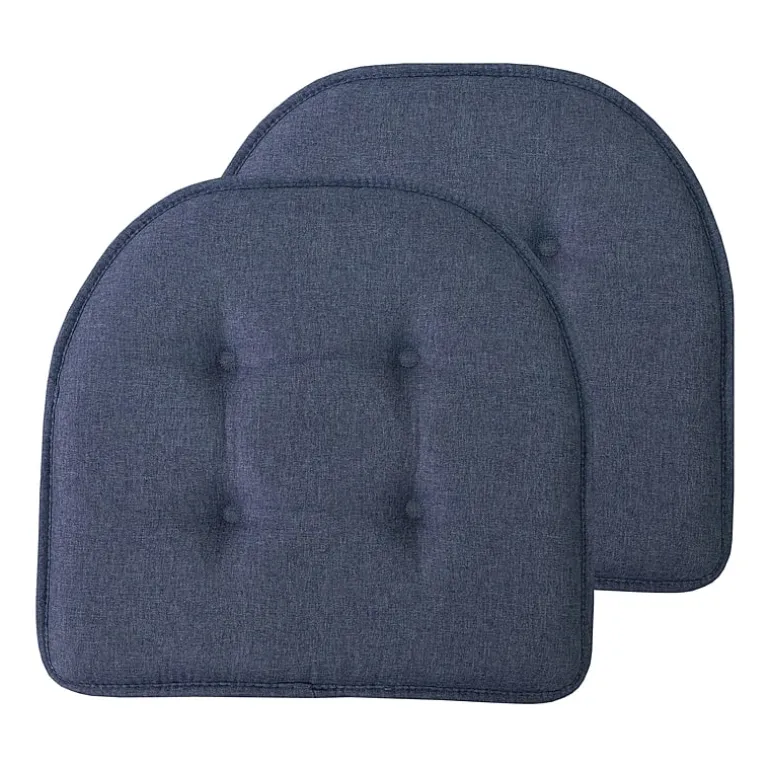 Sweet Home Collection™ Solid Color U Shaped Memory Foam 17" x 16" Chair Cushions