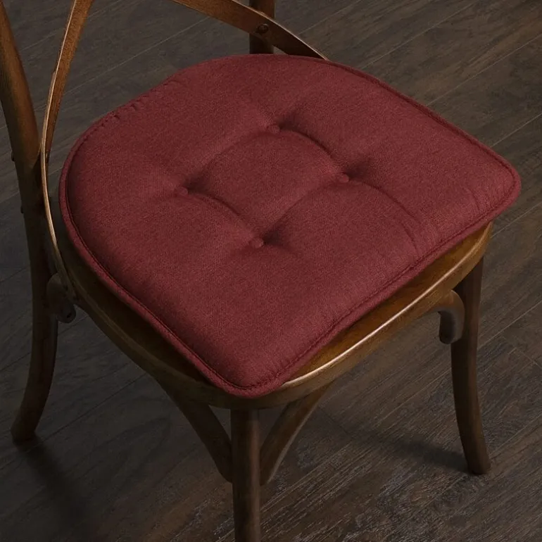 Sweet Home Collection™ Solid Color U Shaped Memory Foam 17" x 16" Chair Cushions