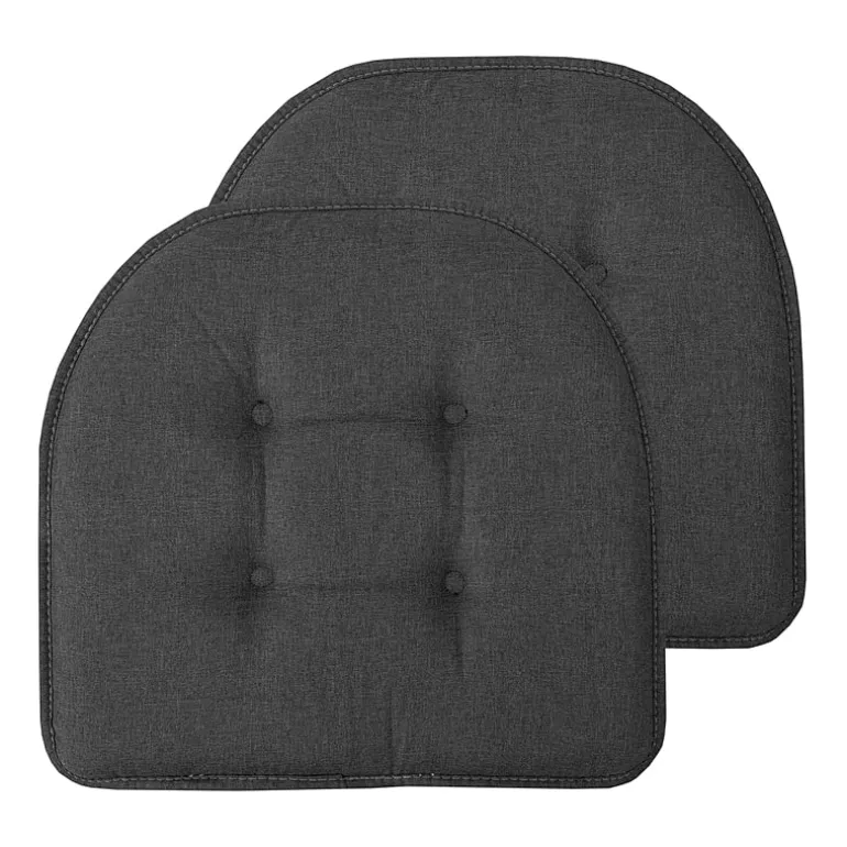 Sweet Home Collection™ Solid Color U Shaped Memory Foam 17" x 16" Chair Cushions