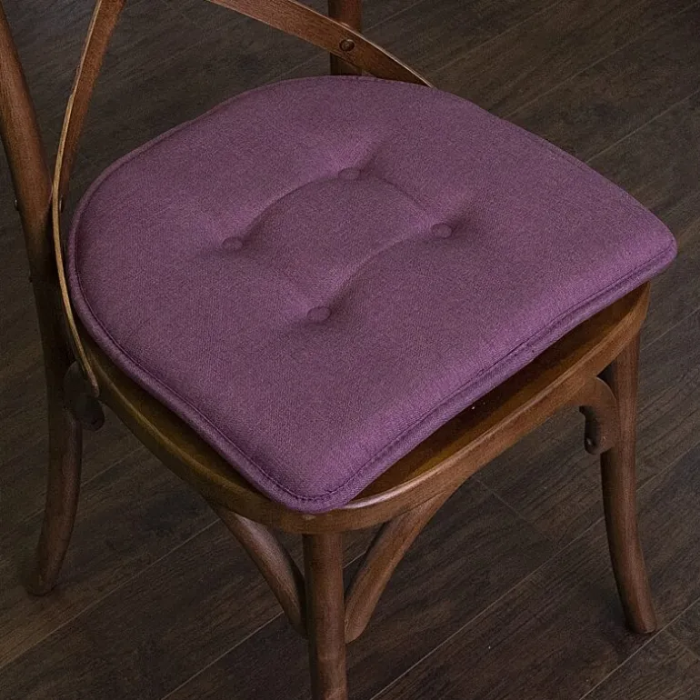 Sweet Home Collection™ Solid Color U Shaped Memory Foam 17" x 16" Chair Cushions