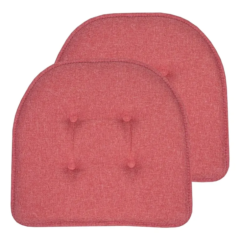 Sweet Home Collection™ Solid Color U Shaped Memory Foam 17" x 16" Chair Cushions