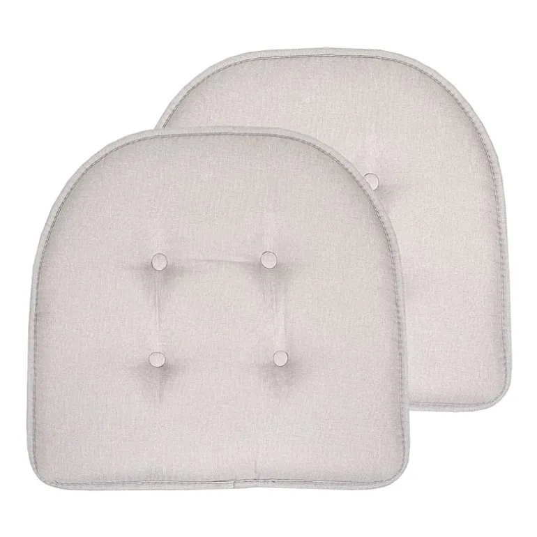 Sweet Home Collection™ Solid Color U Shaped Memory Foam 17" x 16" Chair Cushions