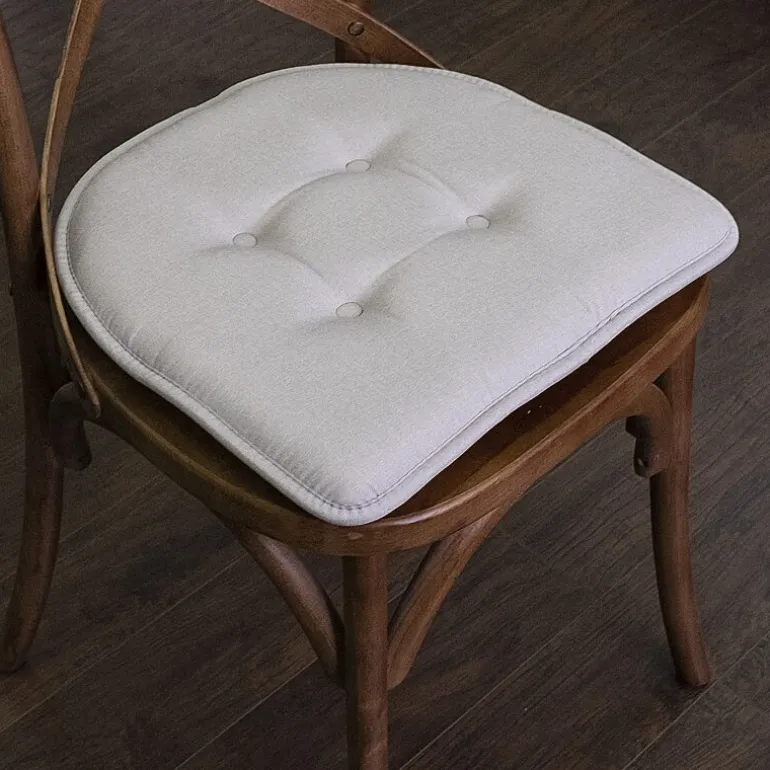 Sweet Home Collection™ Solid Color U Shaped Memory Foam 17" x 16" Chair Cushions