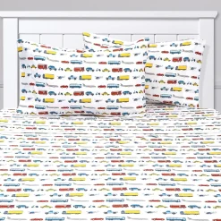 Sweet Home Collection™ Transportation Microfiber Wrinkle Resistant Kids Sheet Set