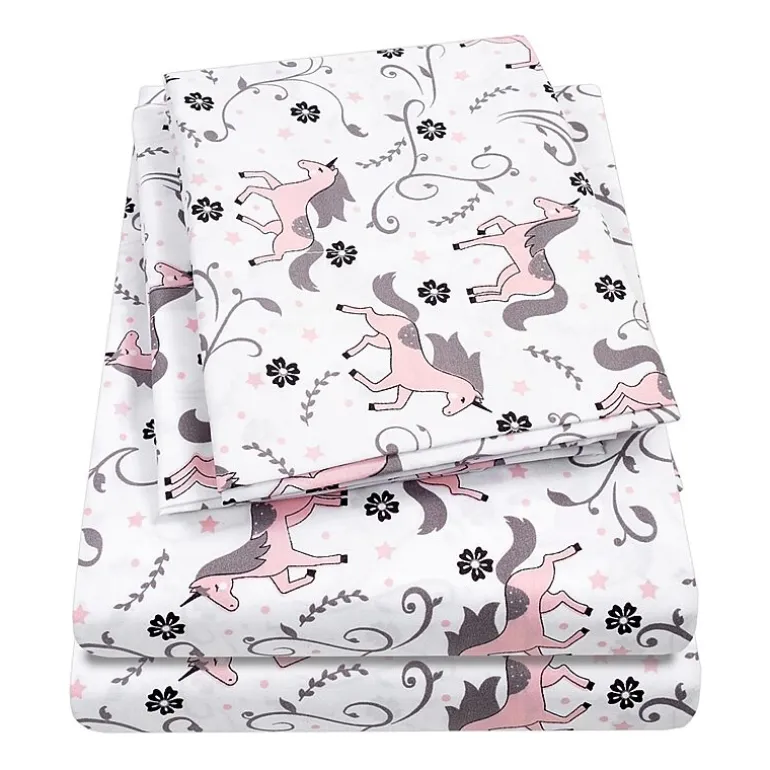 Sweet Home Collection™ Unicorns Microfiber Wrinkle Resistant Kids Sheet Set