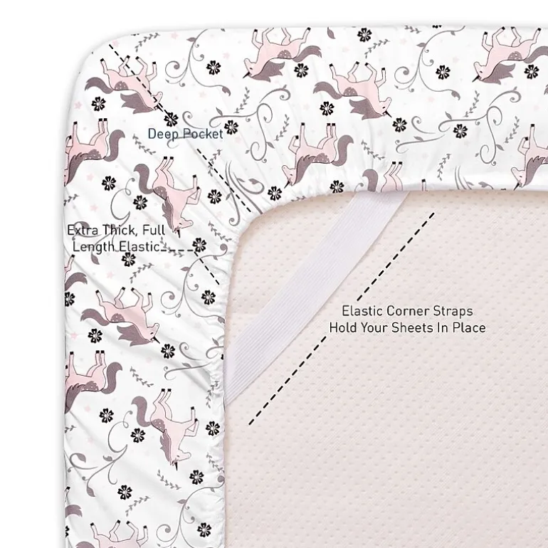 Sweet Home Collection™ Unicorns Microfiber Wrinkle Resistant Kids Sheet Set