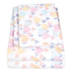 Sweet Home Collection™ Vintage Hearts Wrinkle Resistant Kids Sheet Set