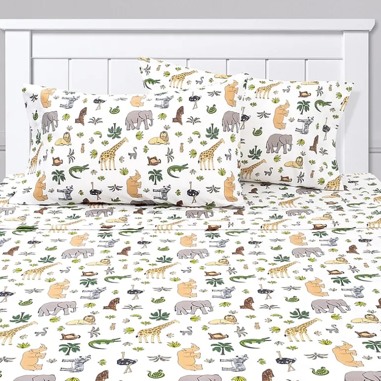 Sweet Home Collection™ Wild Animals Wrinkle Resistant Kids Sheet Set