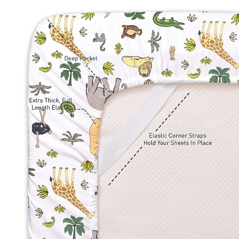 Sweet Home Collection™ Wild Animals Wrinkle Resistant Kids Sheet Set