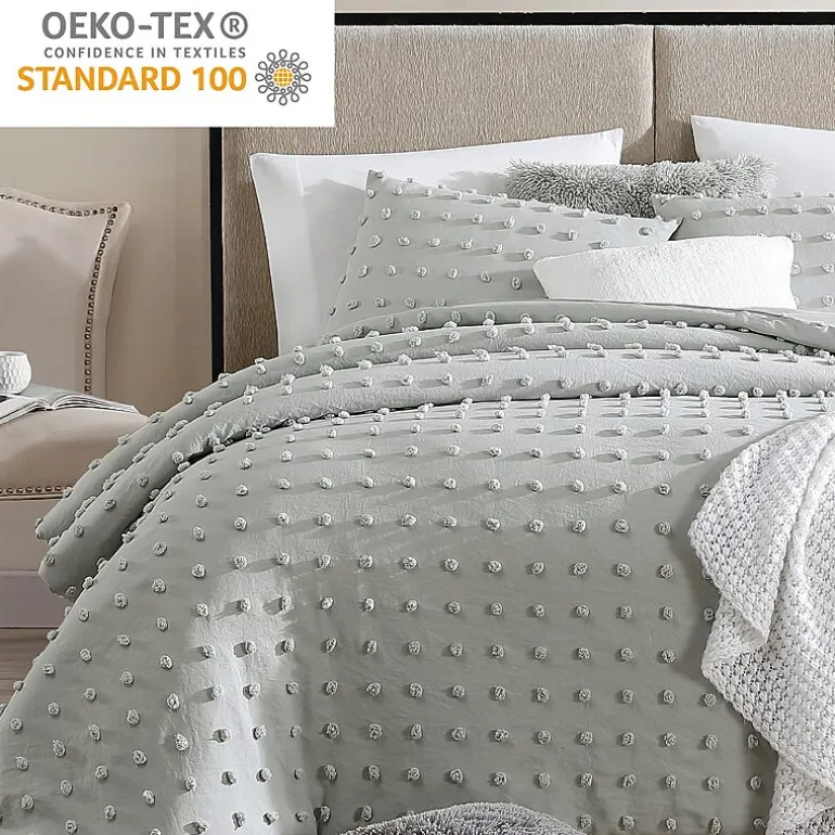 Swift Home Tufted Pom Pom Boho All Season Midweight Down Alternative Comforter Set