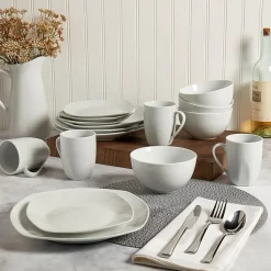 Tabletops Gallery® Logan 16-pc. Ceramic Dinnerware Set