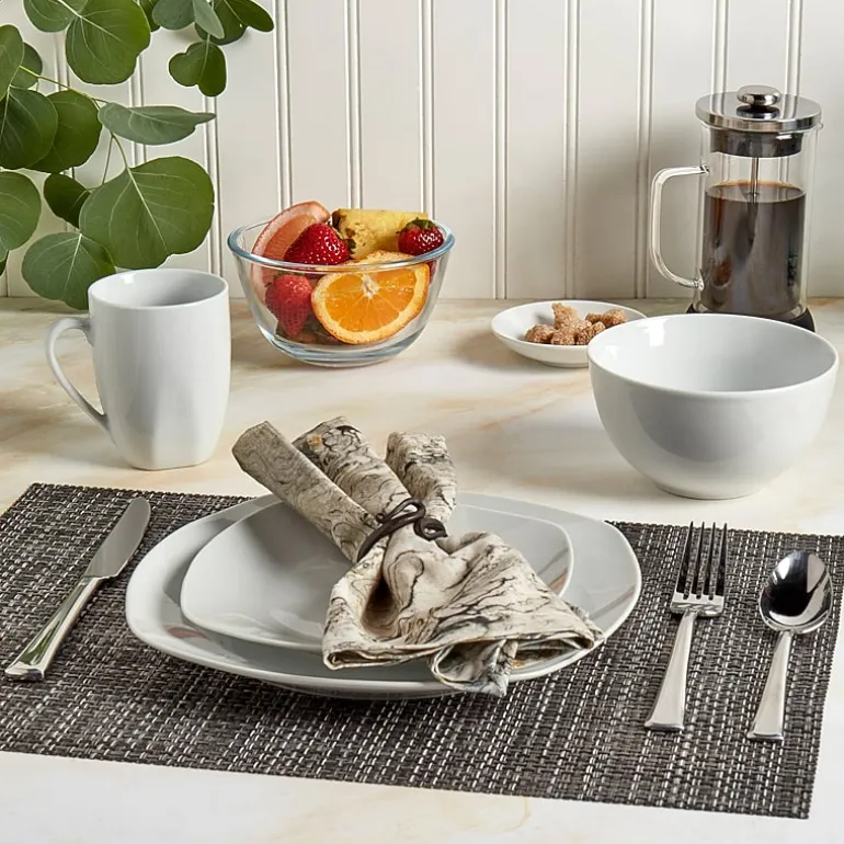 Tabletops Gallery® Logan 16-pc. Ceramic Dinnerware Set