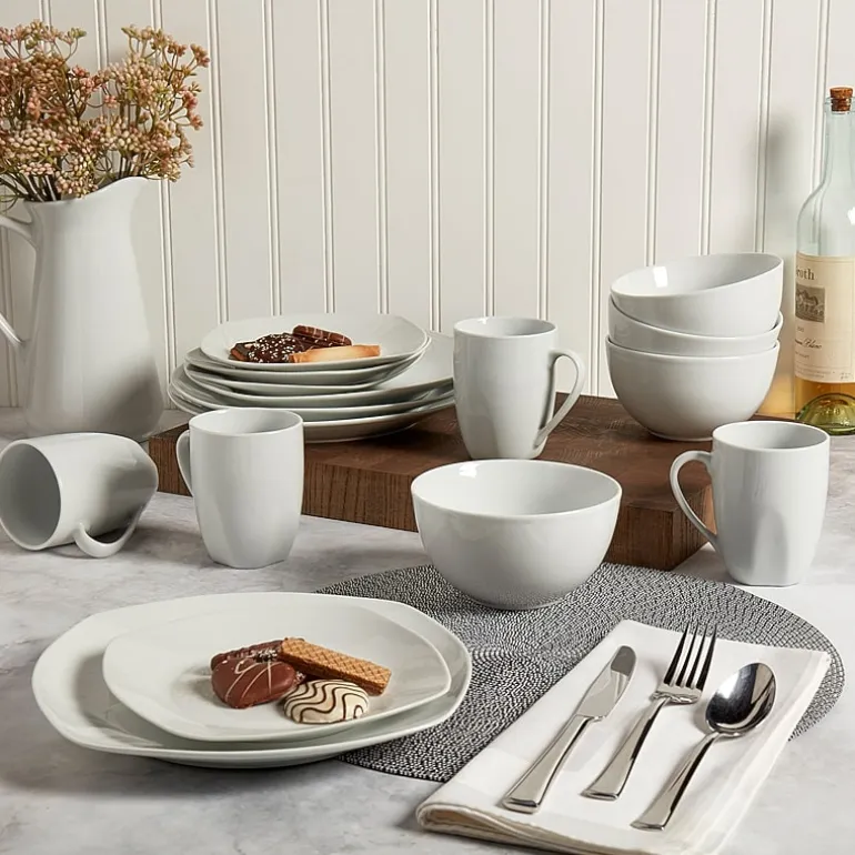 Tabletops Gallery® Logan 16-pc. Ceramic Dinnerware Set