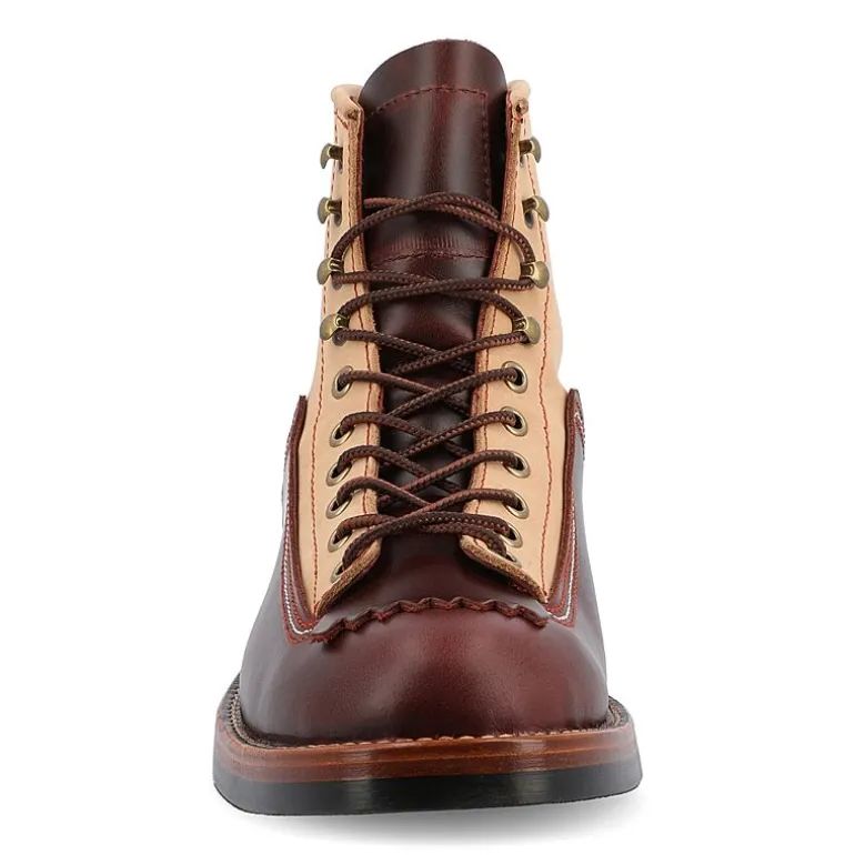 Taft 365 Mens M007 Stacked Heel Lace-Up Boots