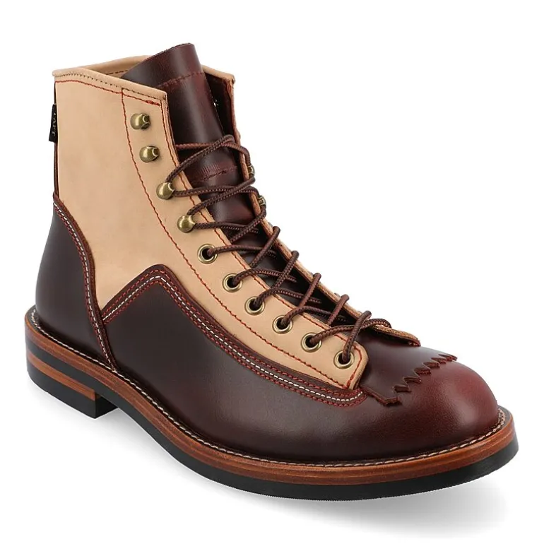 Taft 365 Mens M007 Stacked Heel Lace-Up Boots