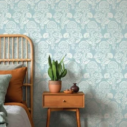 Tempaper Floral Damask Peel & Stick Wallpaper