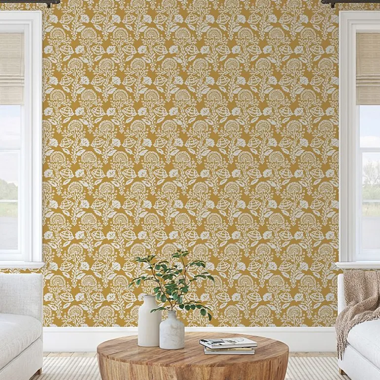 Tempaper Floral Damask Peel & Stick Wallpaper