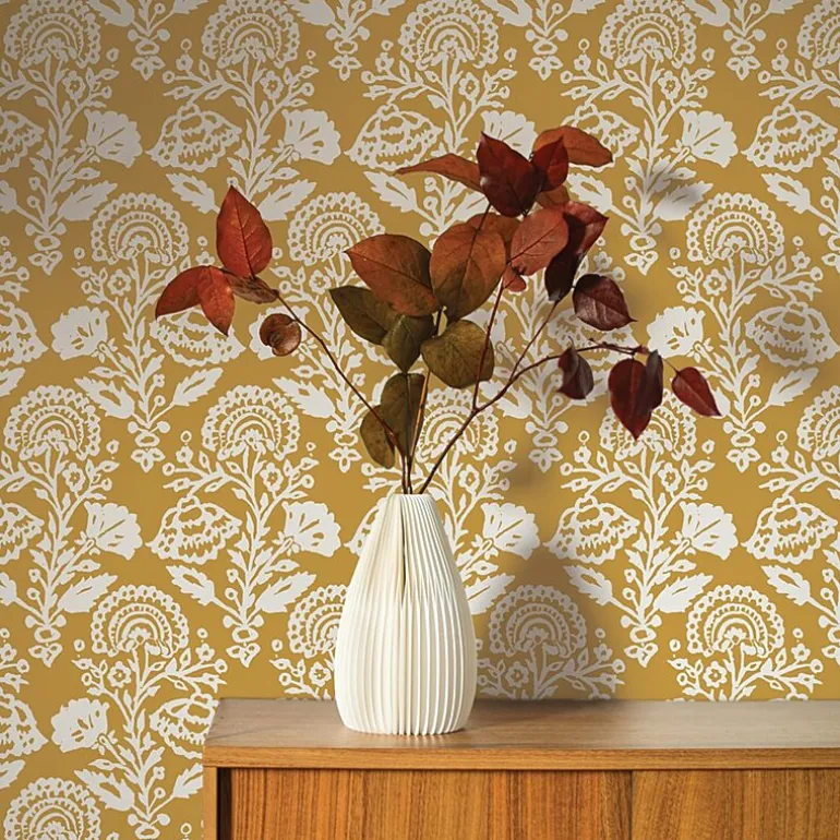 Tempaper Floral Damask Peel & Stick Wallpaper