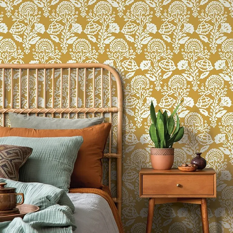 Tempaper Floral Damask Peel & Stick Wallpaper