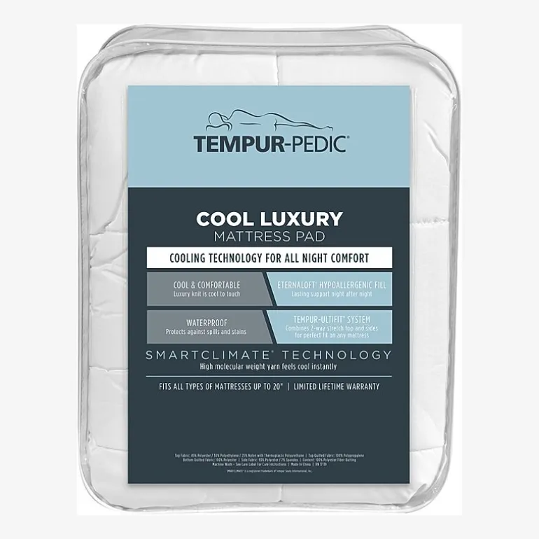 Tempur-Pedic Cool Luxury Waterproof Deep Pocket Mattress Pad
