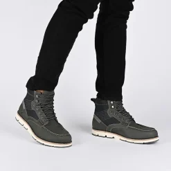 Territory Mens Macktwo Flat Heel Lace-Up Boots