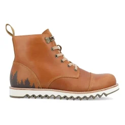 Territory Mens Zion Flat Heel Lace Up Boots