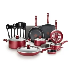 T-Fal Essentials 20-pc. Aluminum Non-Stick Cookware Set